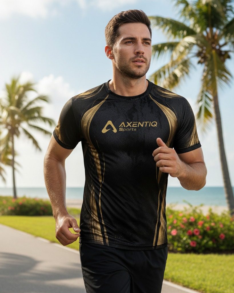 RACE™ Split Tee for men, race-day performance running shirt.